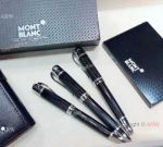 Retail Black Montblanc Jules Verne Rollerball & Fountain & Ballpoint Pen